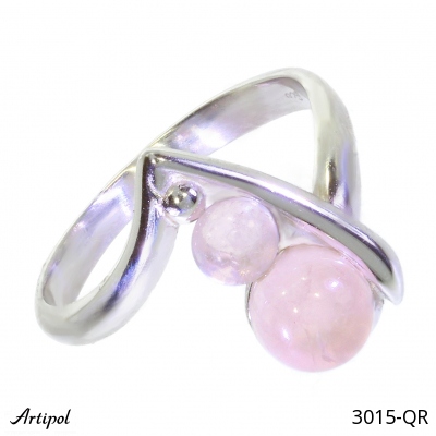 Ring 3015-QR with real Rose Quartz