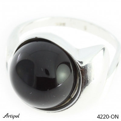 Ring 4220-ON with real Black Onyx