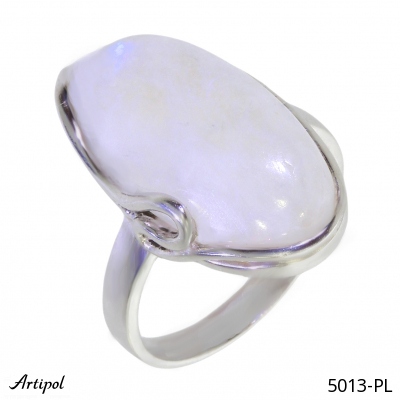 Ring 5013-PL with real Rainbow Moonstone