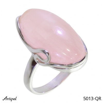 Ring 5013-QR with real Rose quartz