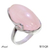 Ring 5013-QR with real Rose Quartz