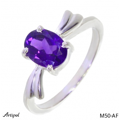 Ring M50-AF with real Amethyst