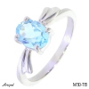 Ring M50-TB with real Blue topaz