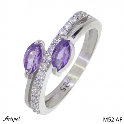 Ring M52-AF mit echter Amethyst