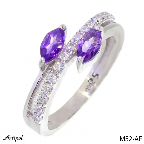 Ring M52-AF mit echter Amethyst