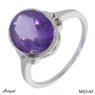 Ring M53-AF with real Amethyst