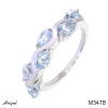 Ring M54-TB with real Blue topaz