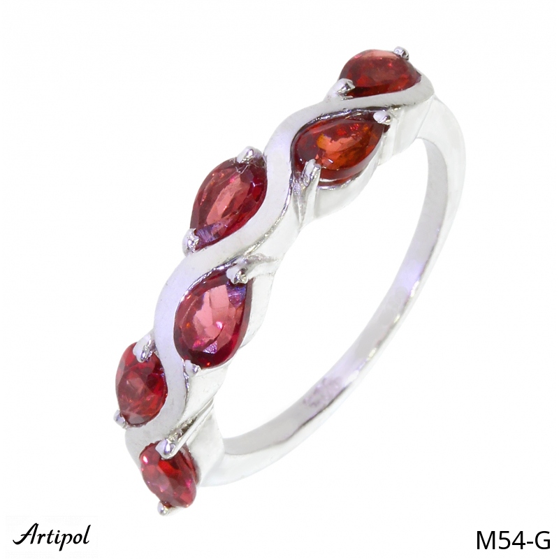 Bague M54-G en Grenat véritable