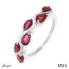 Ring M54-G with real Garnet