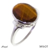 Bague 5416-OT en Oeil de tigre véritable