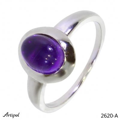 Ring 2620-A with real Amethyst
