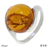 Ring 4219-B with real Amber