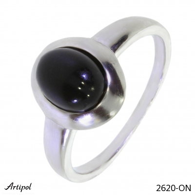 Ring 2620-ON mit echter Schwarzem Onyx