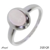 Bague 2620-QR en Quartz rose véritable