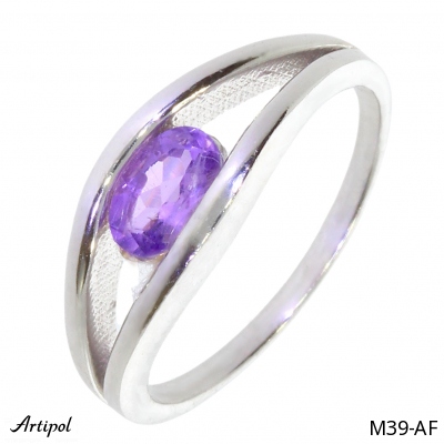 Ring M39-AF with real Amethyst