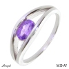 Ring M39-AF mit echter Amethyst