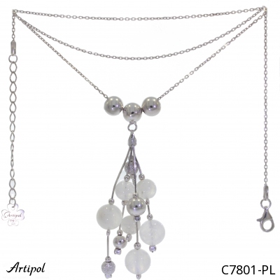 Collier C7801-PL en Pierre de lune véritable