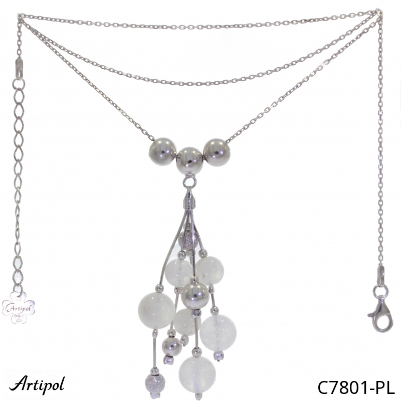 Collier C7801-PL en Pierre de lune véritable