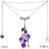 Collier C7801-A en Amethyste véritable