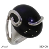 Ring 5804-ON mit echter Schwarzem Onyx