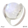 Ring 4219-PL with real Moonstone