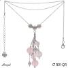 Collier C7801-QR en Quartz rose véritable