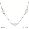 Necklace C5001-PL with real Moonstone