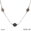 Collier C5001-LAB en Labradorite véritable
