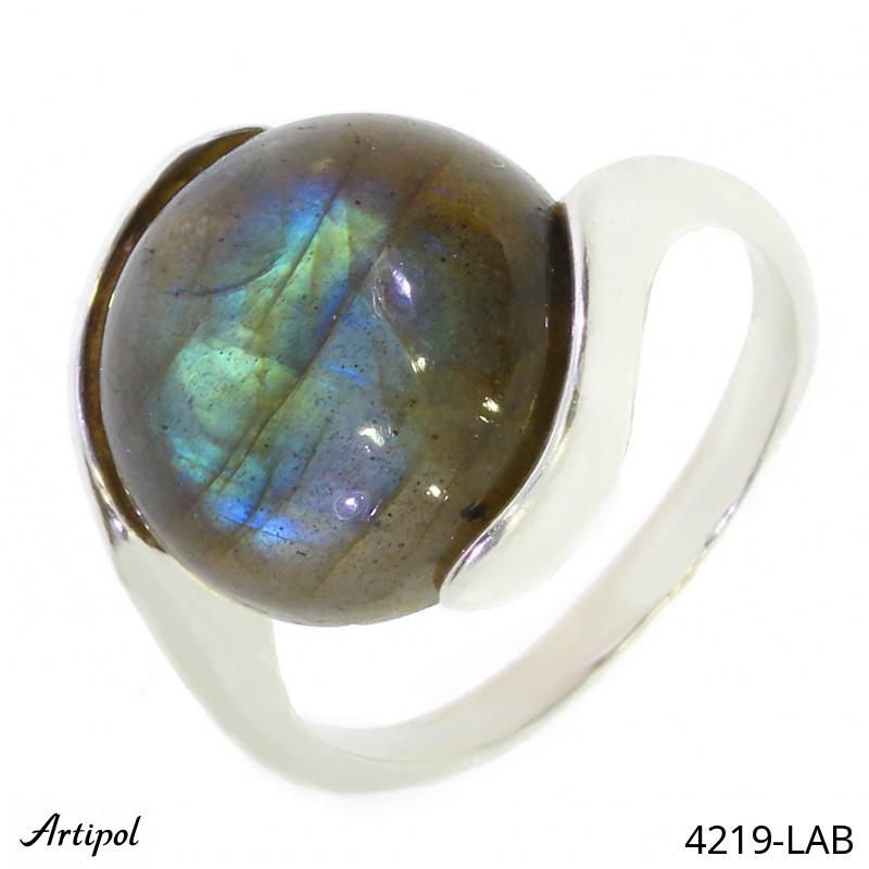 Ring 4219-LAB with real Labradorite