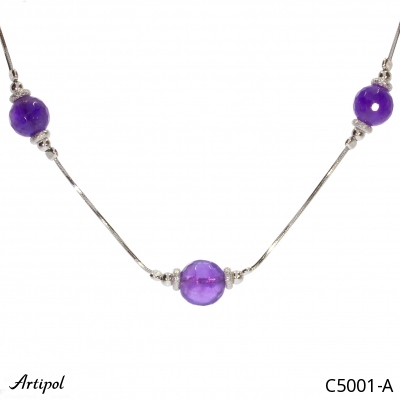 Collier C5001-A en Amethyste véritable