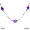 Necklace C5001-A with real Amethyst