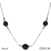 Necklace C5001-ON with real Black Onyx