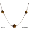 Necklace C5001-OT with real Tiger's eye