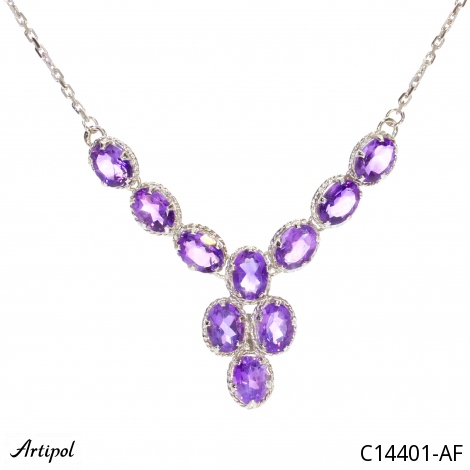 Collier C14401-AF en Améthyste véritable
