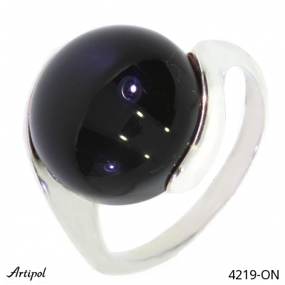 Ring 4219-ON with real Black onyx