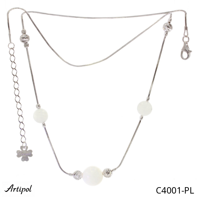 Collier C4001-PL en Pierre de lune véritable