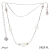 Necklace C4001-PL with real Moonstone