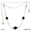 Necklace C4001-ON with real Black Onyx