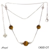 Necklace C4001-OT with real Tiger's eye