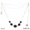 Collier C5801-ON en Onyx noir véritable