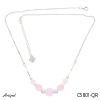 Collier C5801-QR en Quartz rose véritable