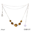 Necklace C5801-OT with real Tiger's eye