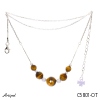 Necklace C5801-OT with real Tiger’s Eye