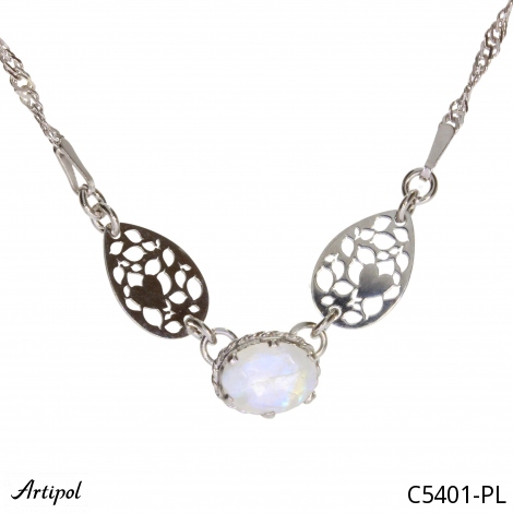 Naszyjnik C5401-PL z Kamieniem księżycowym