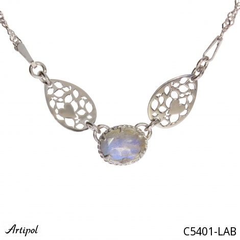 Collier C5401-LAB en Labradorite véritable
