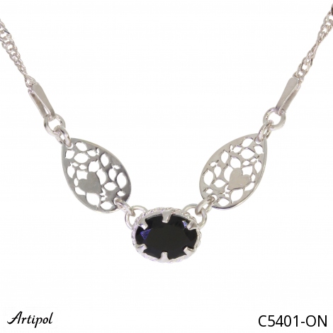 Collier C5401-ON en Onyx noir véritable