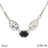 Necklace C5401-ON with real Black Onyx