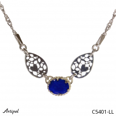 Necklace C5401-LL with real Lapis lazuli
