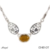 Necklace C5401-OT with real Tiger's eye