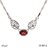 Necklace C5401-G with real Garnet